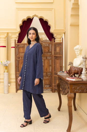 2-PIECE SOLID-PRINTED SUIT ROSA