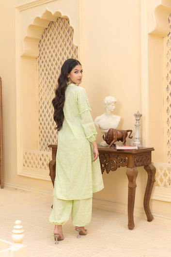 2-PIECE SOLID-PRINTED SUIT ROSA