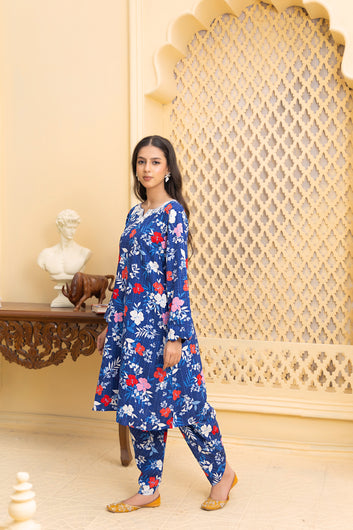 2-PIECE SOLID-PRINTED SUIT ROSA