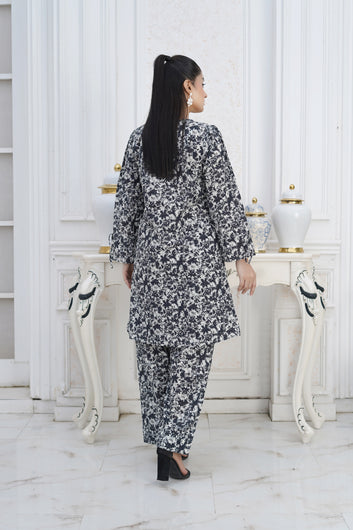 2-PIECE PRINTED SUIT ROSA