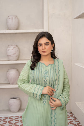 3-PIECE SUIT EMBROIDERED