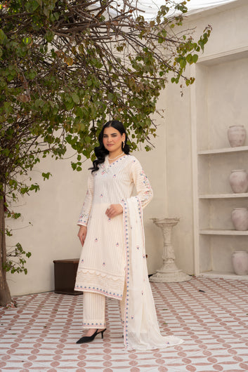 3-PIECE SUIT EMBROIDERED