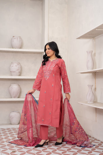 3-PIECE SUIT EMBROIDERED