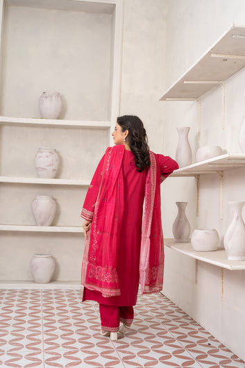 3-PIECE SUIT EMBROIDERED