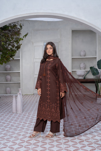 3-PIECE SUIT EMBROIDERED