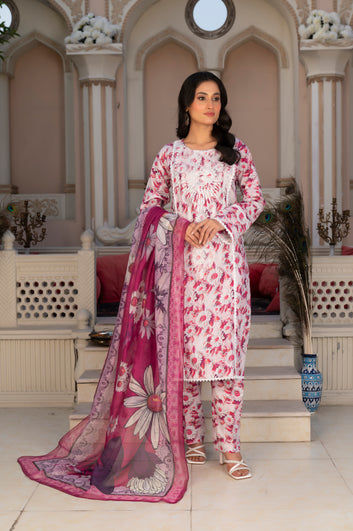 3-PIECE SUIT PRINTED-EMBROIDERED VOL-2