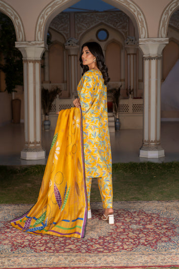 3-PIECE SUIT PRINTED-EMBROIDERED VOL-2