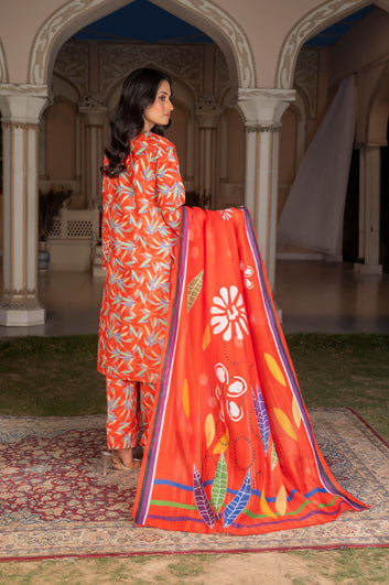 3-PIECE SUIT PRINTED-EMBROIDERED VOL-2