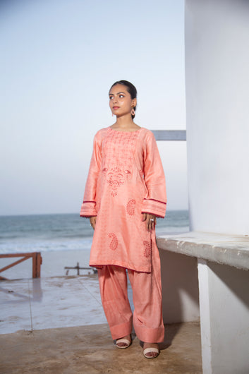 2-PIECE EMBROIDERED SUIT ROSA