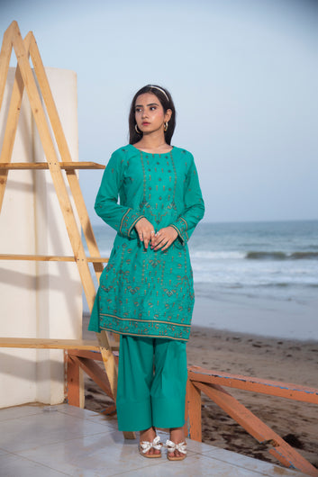 2-PIECE EMBROIDERED SUIT ROSA