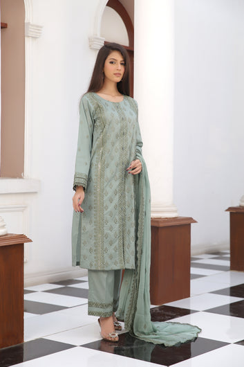 3-PIECE SUIT EMBROIDERED