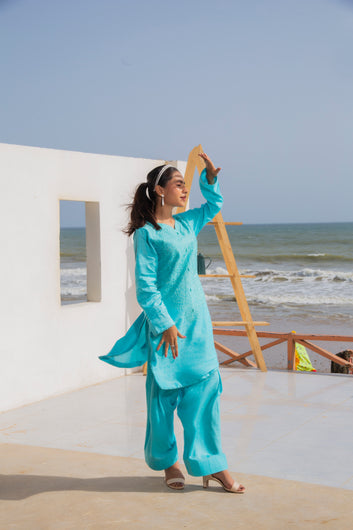 2-PIECE EMBROIDERED SUIT ROSA