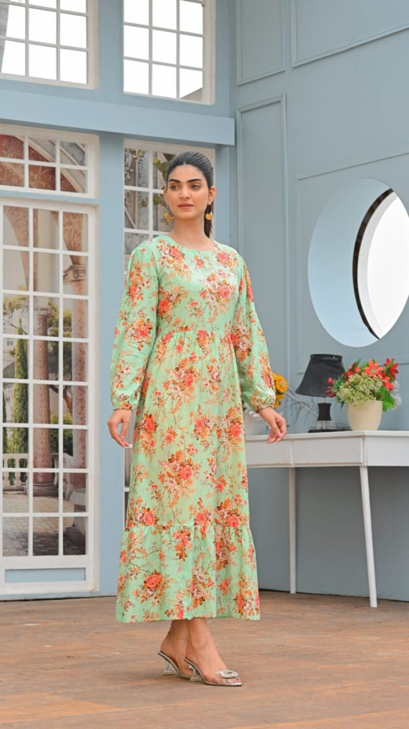 PRINTED MAXI ROSA