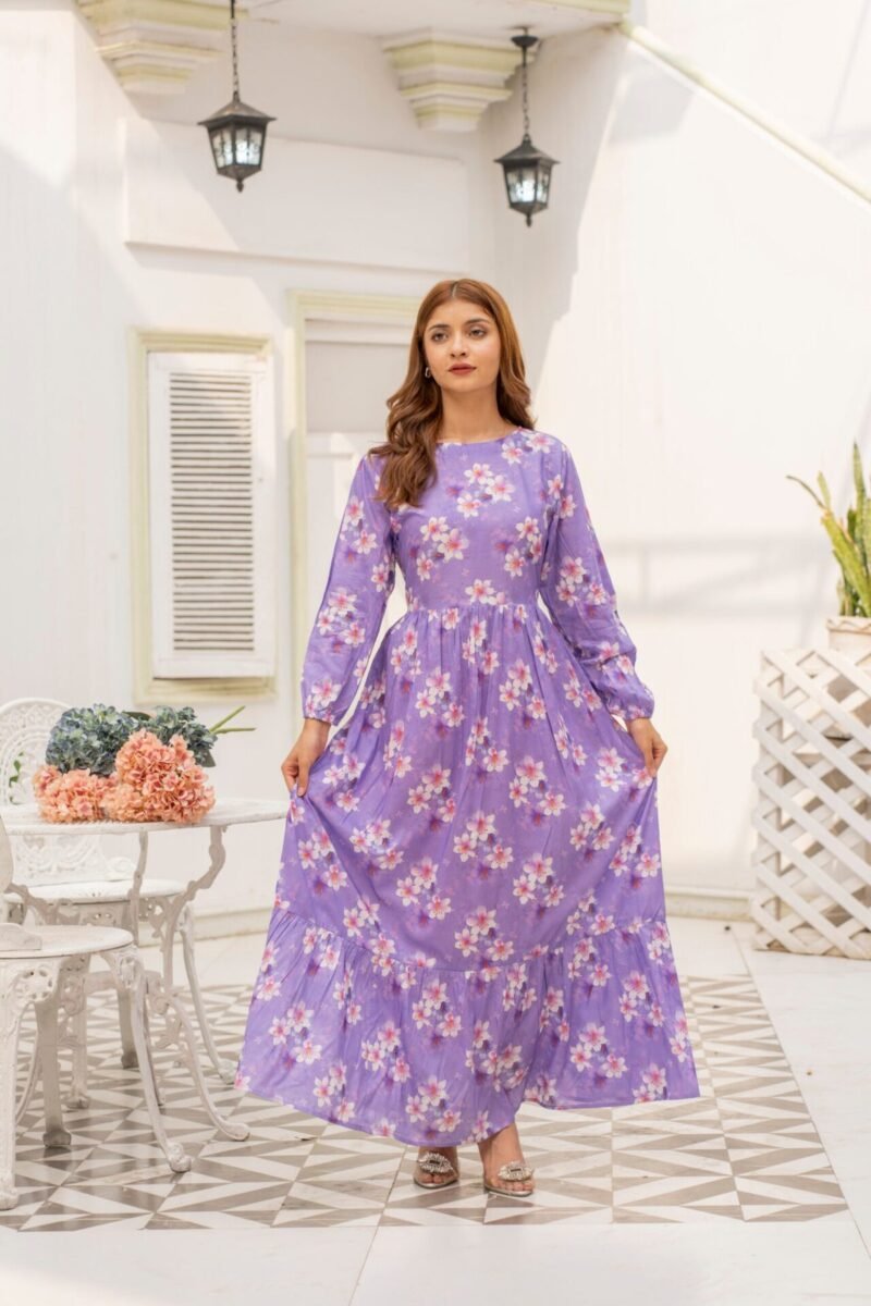 PRINTED MAXI ROSA
