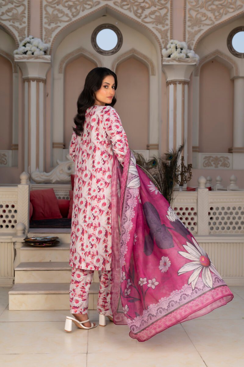 3-PIECE SUIT EMBROIDERED & DIGITAL PRINTED ROSA - Image 4