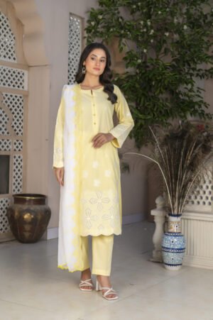 3-PIECE SUIT EMBROIDERED