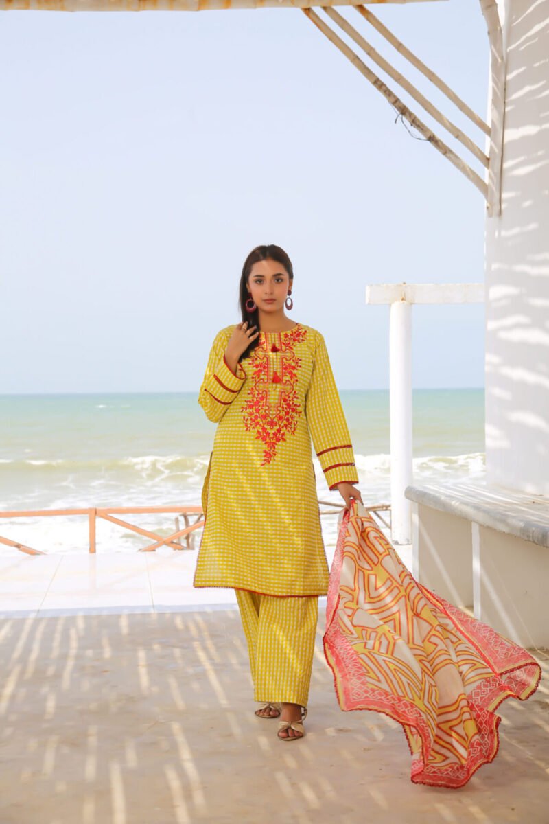 3-PIECE SUIT EMBROIDERED