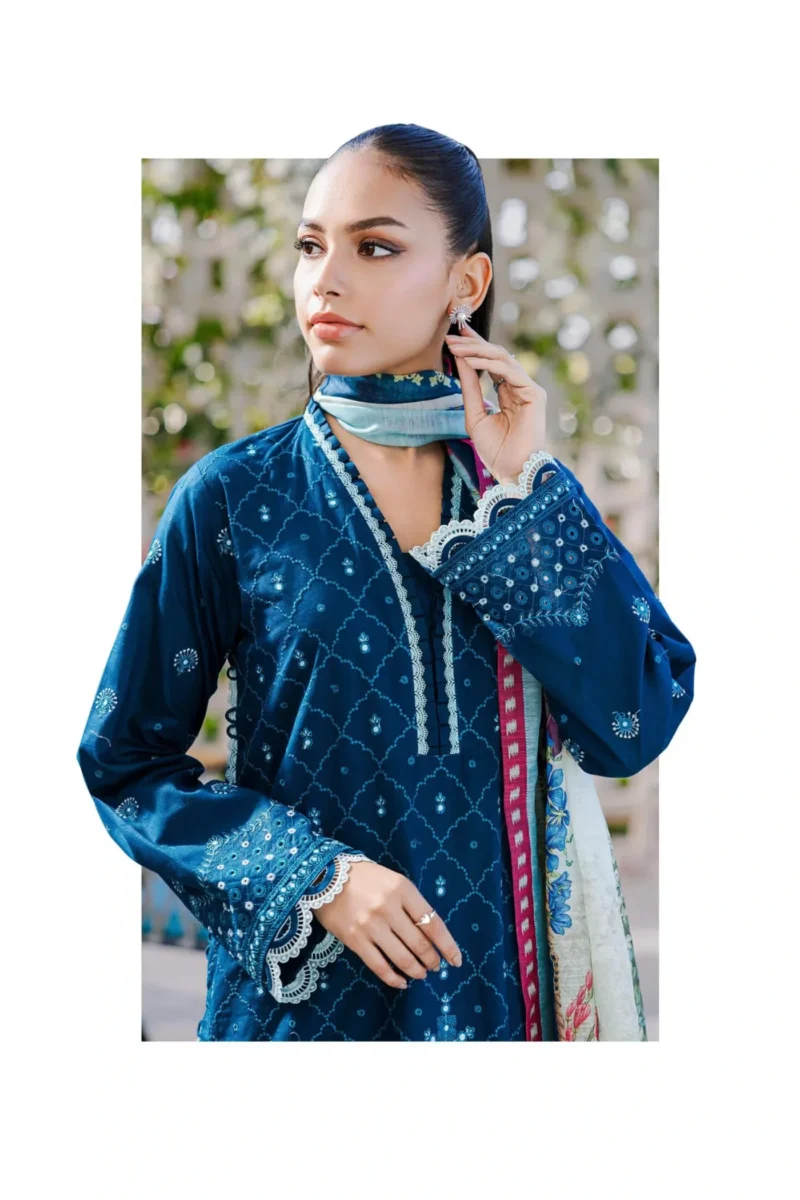 Embroidered Shirt Shalwar Dupatta - Image 2