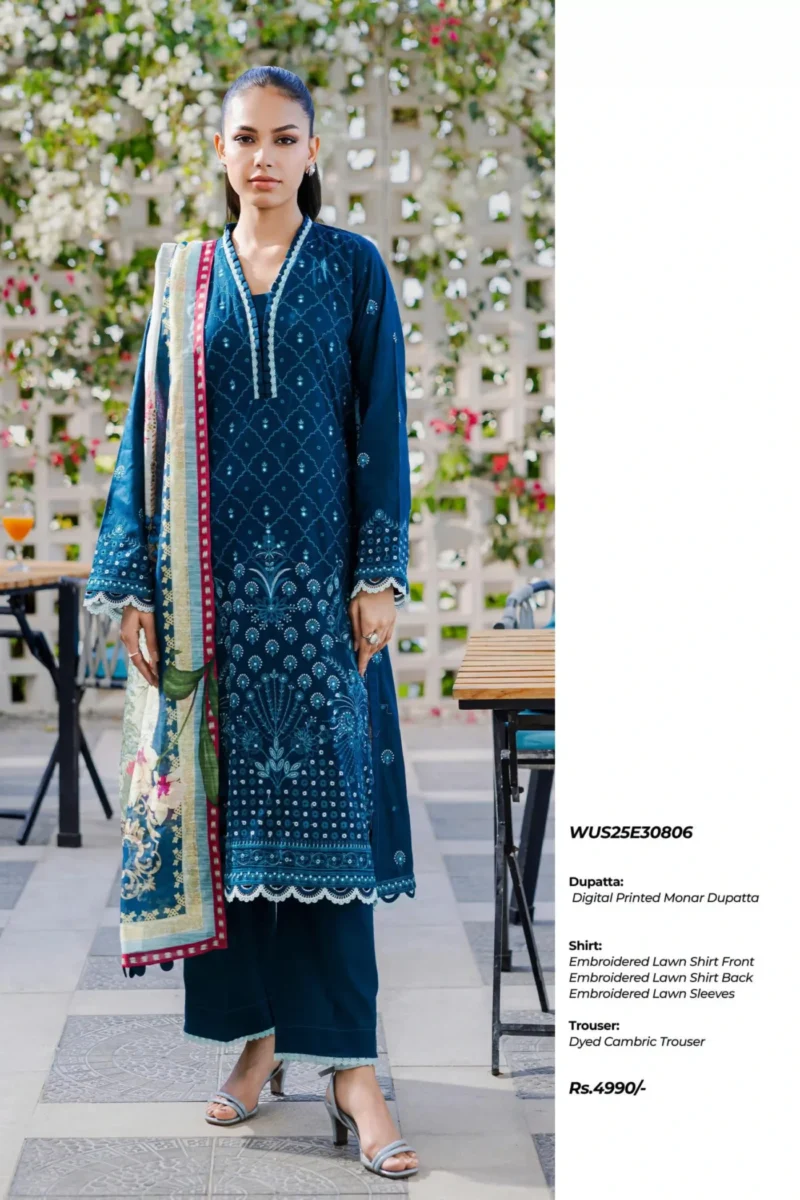 Embroidered Shirt Shalwar Dupatta