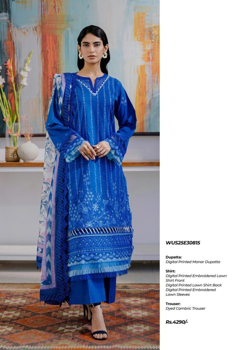 Embroidered Shirt Shalwar Dupatta - Image 4