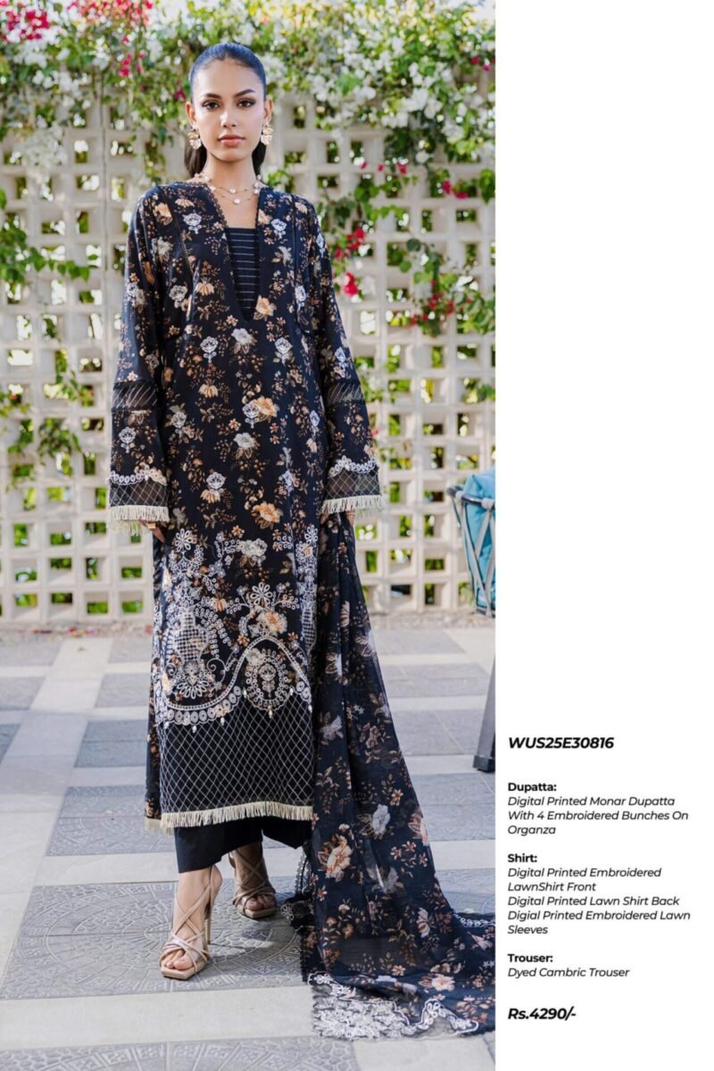Embroidered Shirt Shalwar Dupatta - Image 4